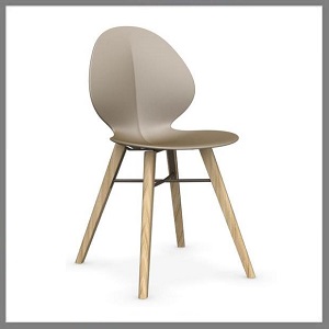 stoelen in kunststof / hout